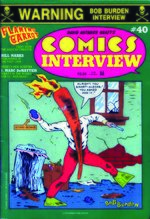 FLAMING CARROT COMICS INTERVIEW COVER ORIGINAL ART BY BOB BURDEN.