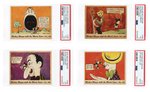 1935 GUM INC. MICKEY MOUSE WITH THE MOVIE STARS COMPLETE GUM CARD SET PSA GRADED.