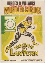 DC COMICS "HEROES & VILLAINS" 1979 NEW ZEALAND GUM POSTER SET.