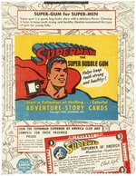 1940 GUM INC. SUPERMAN GUM CARD WRAPPER.