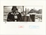 STAR WARS "VADER AND THE JEDI TEMPLE" ORIGINAL ART BY ROBERT BAILEY.