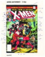 X-MEN #102 STORY COLOR GUIDES FOR MARVEL MASTERWORKS (ANDY YANCHUS COLORIST)