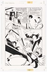 BATMAN: GOTHAM ADVENTURES #6 PAGE ORIGINAL ART BY RICK BURCHETT.