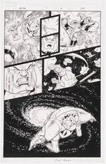 MARVEL ADVENTURES HULK #7 PAGE ORIGINAL ART BY DAVID NAKAYAMA.