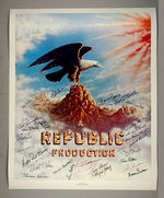 “THE STARS OF REPUBLIC PICTURES” AUTOGRAPHED POSTER.