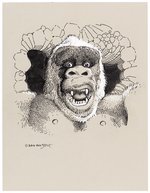 KING KONG SPECIALTY ORIGINAL ART ILLUSTRATION BY WILLIAM STOUT.