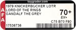 KNICKERBOCKER THE LORD OF THE RINGS (1979) - GANDALF THE GREY AFA 70+ EX+.