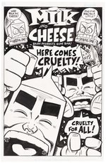MILK AND CHEESE COVER QUALITY PUBLISHED ORIGINAL ART BY EVAN DORKIN.