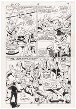 GREEN LANTERN CORPS QUARTERLY #4 COMIC BOOK PAGE ORIGINAL ART LOT BY JOE JAMES (G'NORT).
