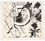 DETECTIVE COMICS ANNUAL #2 WHO'S WHO - RIDDLER COMIC BOOK PAGE ORIGINAL ART BY JOE JAMES.