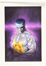 BRIAN STELFREEZE COLOSSUS GOLD'S GYM ORIGINAL ART AIRBRUSHED PAINTING.