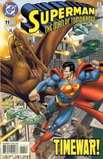 SUPERMAN: THE MAN OF TOMORROW #11 COMIC BOOK COVER ORIGINAL ART BY PAUL RYAN.