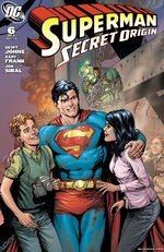 SUPERMAN: SECRET ORIGIN #6 COMIC BOOK COVER ORIGINAL ART BY GARY FRANK.