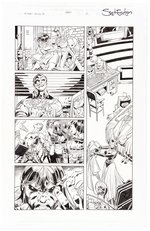 X-MEN ANNUAL 2000 ORIGINAL ART STORY PAGES GROUP OF 20 BY SCOT EATON.
