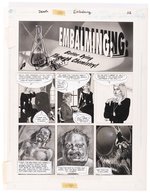 THE BIG BOOK OF DEATH "EMBALMING: BETTER DYING THROUGH CHEMISTRY" COMPLETE STORY ORIGINAL ART BY DUNCAN EAGLESON.