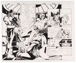 UNCANNY X-MEN #390 ORIGINAL ART PAGES BY SALVADOR LAROCCA.