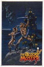 THE BLADE MASTER MOVIE POSTER ORIGINAL ART BY DUNCAN EAGLESON.