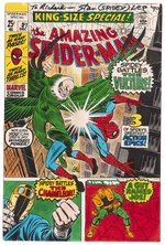 "AMAZING SPIDER-MAN" KING-SIZE SPECIAL #7 COVER COLOR GUIDE BY STAN GOLDBERG & SIGNED BY STAN LEE.