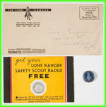 LONE RANGER "CHIEF SCOUT" COMPLETE CARD SET/PLEDGE CARD/BADGE.