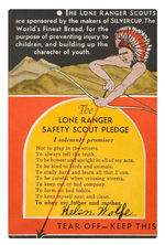 LONE RANGER "CHIEF SCOUT" COMPLETE CARD SET/PLEDGE CARD/BADGE.