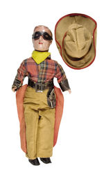 LONE RANGER COMPOSITION/FABRIC DOLL BY RELIABLE.