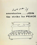 “STRIKE FOR PEACE” PAIR OF ANTI-WAR POSTERS.