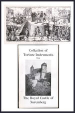 "COLLECTION OF TORTURE INSTRUMENTS FROM THE ROYAL CASTLE OF NUREMBERG" BOOK.