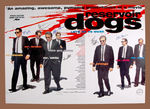"RESERVOIR DOGS" CAST-SIGNED ONE-SHEET MOVIE POSTER.
