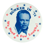 ARCHIE BUNKER 3" LITHO FROM 1972.