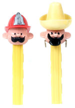 "PEZ" FIREMAN AND MEXICAN BOY DISPENSERS.