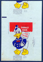 "DONALD DUCK IN MILK CHOCOLATE" CANDY WRAPPER.
