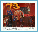 NEW YORK KNICKS TEAM-SIGNED LITHOGRAPH.