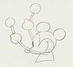 MICKEY MOUSE "STEAMBOAT WILLIE" ORIGINAL PRODUCTION DRAWING PAIR.