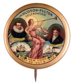 ULTIMATE "HUDSON-FULTON CELEBRATION" BUTTON.