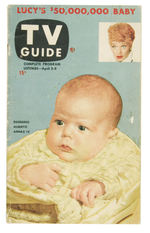 TV GUIDE FIRST ISSUE FEATURING LUCY’S BABY.