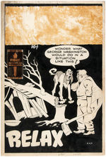 “FAMOUS FUNNIES” #175 ORIGINAL 1949 COMIC BOOK COVER ART BY STEPHEN DOUGLAS.