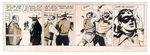 THE LONE RANGER "THE SHERIFF'S TALE" LARGE RUN OF DAILY STRIP ORIGINAL ART.