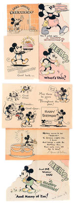 MICKEY MOUSE BIRTHDAY CARDS.