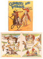 "COWBOYS AND INDIANS CUT-OUTS" BOOK BY SAALFIELD.