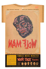 "FAMOUS MOVIE MONSTER MANI-YACK TRANSFER" SET.