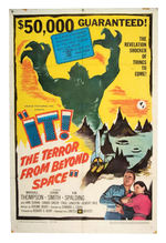 “IT!  THE TERROR FROM OUTER SPACE” MOVIE POSTER.