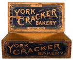 "YORK CRACKER BAKERY" STORE DISPLAY/SHIPPING BOX.