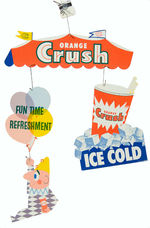 "ORANGE CRUSH" COMPLETE DIE-CUT MOBILE STORE DISPLAY & EASEL BACK COUNTER SIGN