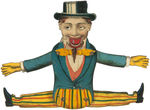 MAN WITH GOATEE ARTICULATED TIN TOY.
