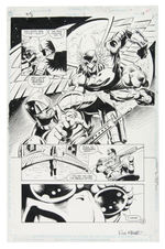 "HAWKMAN" #1 ORIGINAL COMIC BOOK PAGE ART.