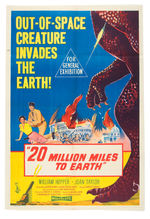 “20 MILLION MILES TO EARTH” MOVIE POSTER.