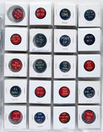 AMERICAN CARD CATALOG "P4" HUGE COLLECTION OF COMIC SAYINGS BUTTONS c.1912.