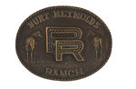 "BURT REYNOLDS RANCH" HIGH QUALITY LARGE BELT BUCKLE MADE 1975 USED AS GIFTS BY REYNOLDS.