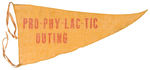 "PRO-PHY-LAC-TIC OUTING" EARLY 1900s TOOTHBRUSH CO. PICNIC BANNER.
