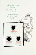 EARLY "MICHELIN" TIRE CARE BOOKLET PLUS PRICE LIST WITH MICHELIN MAN GRAPHICS.